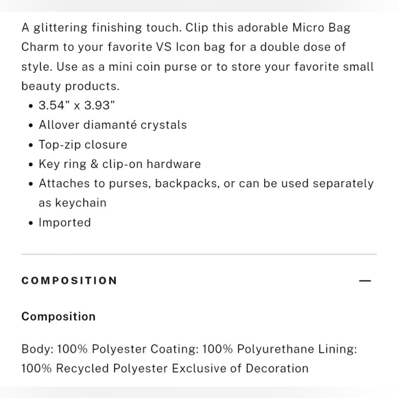 Michael Kors Rhinestone Greenwich Handbag And VS Handbag Charm - Picture 11 of 11